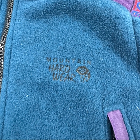 Mountain Hardwear Vintage Fleece Vest Full Zip Aztec Print - Picture 3 of 6